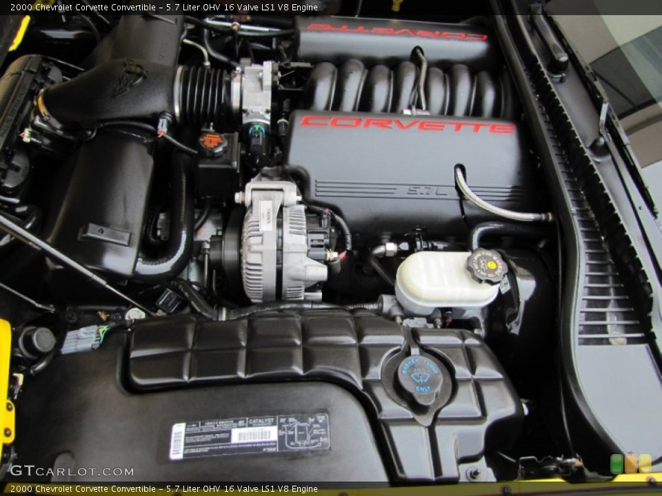 5.7 Liter OHV 16 Valve LS1 V8 Engine for the 2000 Chevrolet Corvette #69219486