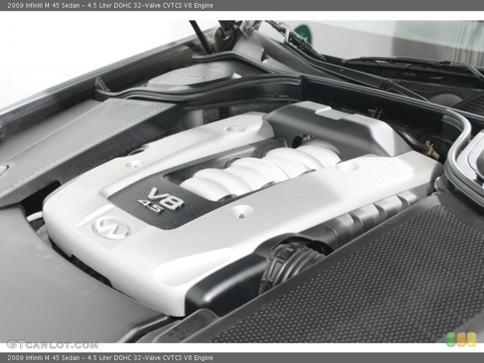 4.5 Liter DOHC 32-Valve CVTCS V8 2009 Infiniti M Engine