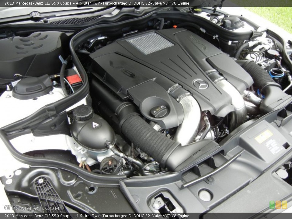 4.6 Liter Twin-Turbocharged DI DOHC 32-Valve VVT V8 Engine for the 2013 Mercedes-Benz CLS #69284516