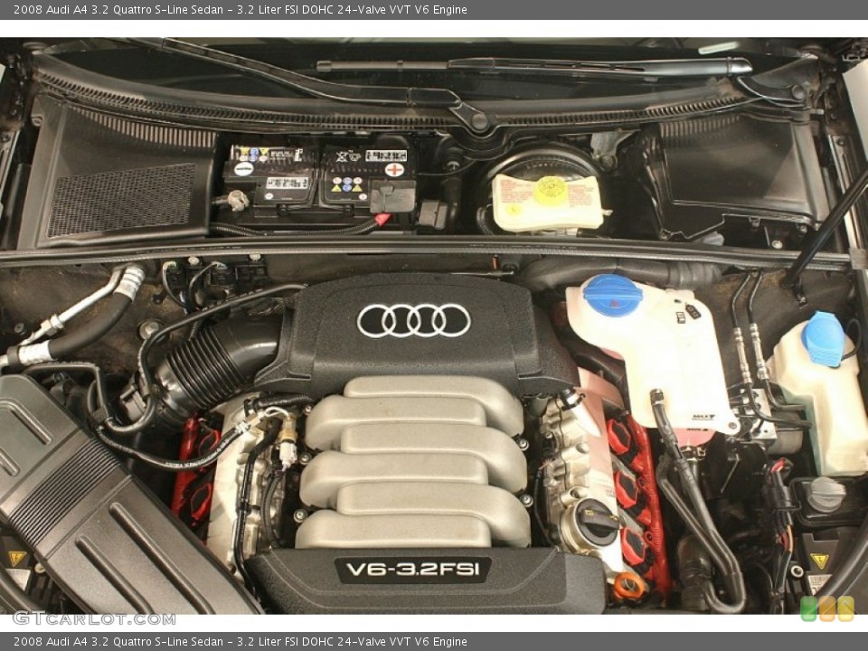 3.2 Liter FSI DOHC 24-Valve VVT V6 2008 Audi A4 Engine