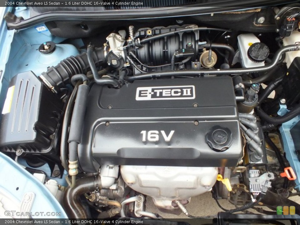 1.6 Liter DOHC 16-Valve 4 Cylinder Engine for the 2004 Chevrolet Aveo #69356470