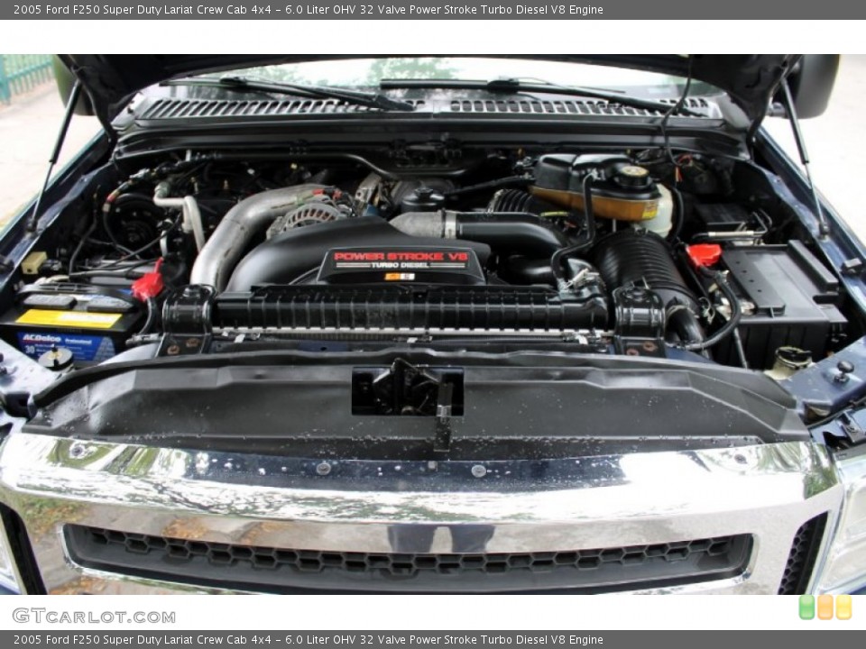 6.0 Liter OHV 32 Valve Power Stroke Turbo Diesel V8 Engine for the 2005 Ford F250 Super Duty #69375742