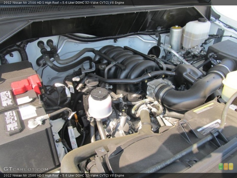 5.6 Liter DOHC 32-Valve CVTCS V8 2012 Nissan NV Engine