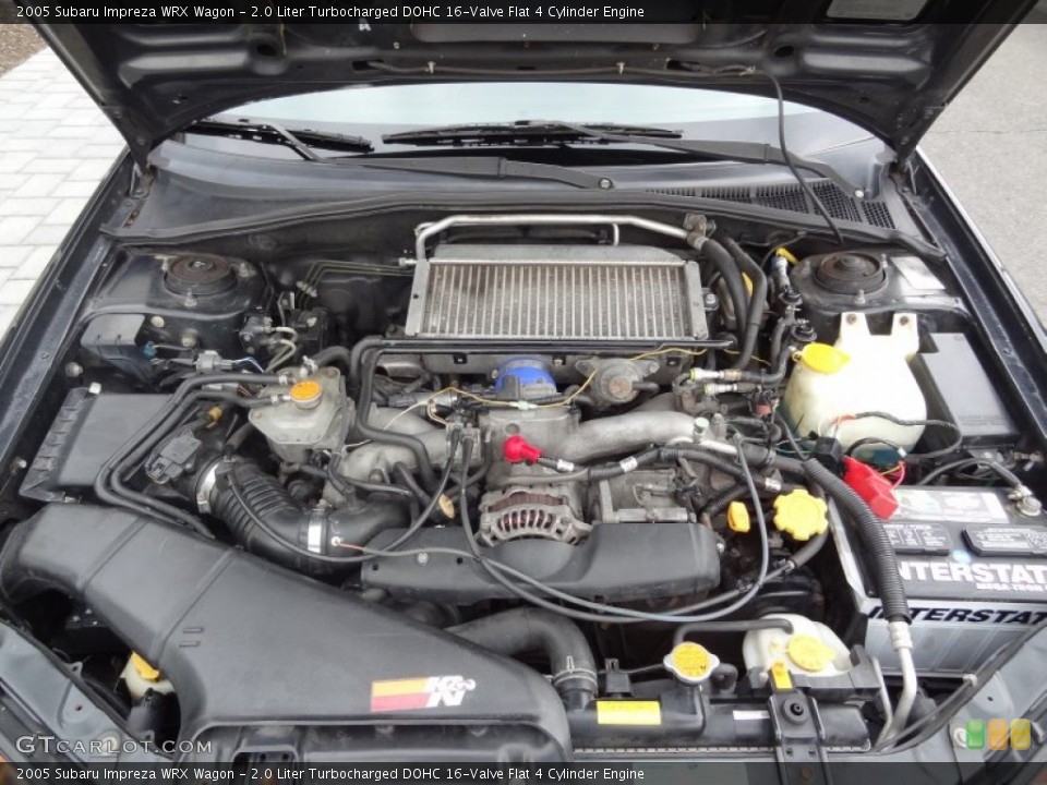 2.0 Liter Turbocharged DOHC 16-Valve Flat 4 Cylinder Engine for the 2005 Subaru Impreza #69393712