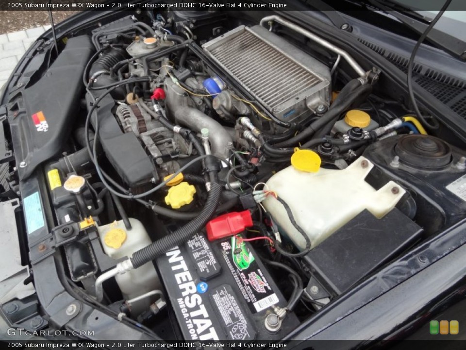 2.0 Liter Turbocharged DOHC 16-Valve Flat 4 Cylinder Engine for the 2005 Subaru Impreza #69393724
