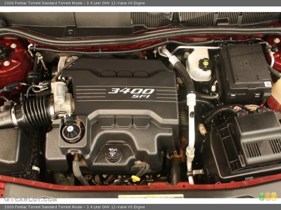 3.4 Liter OHV 12-Valve V6 Engine for the 2009 Pontiac Torrent #69396613