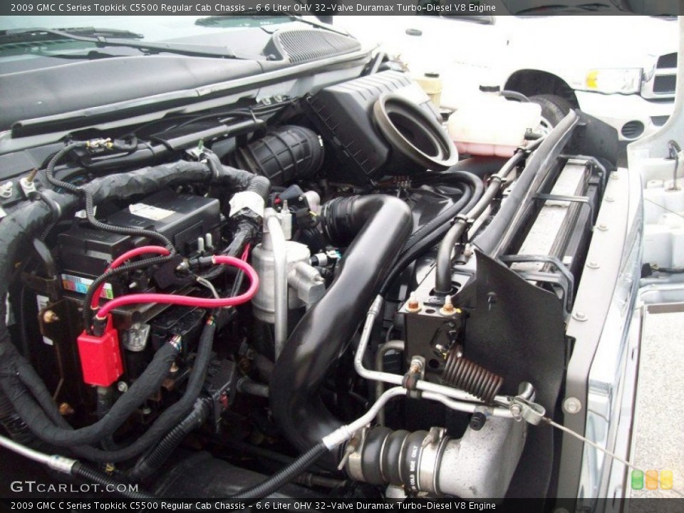 6.6 Liter OHV 32-Valve Duramax Turbo-Diesel V8 2009 GMC C Series Topkick Engine