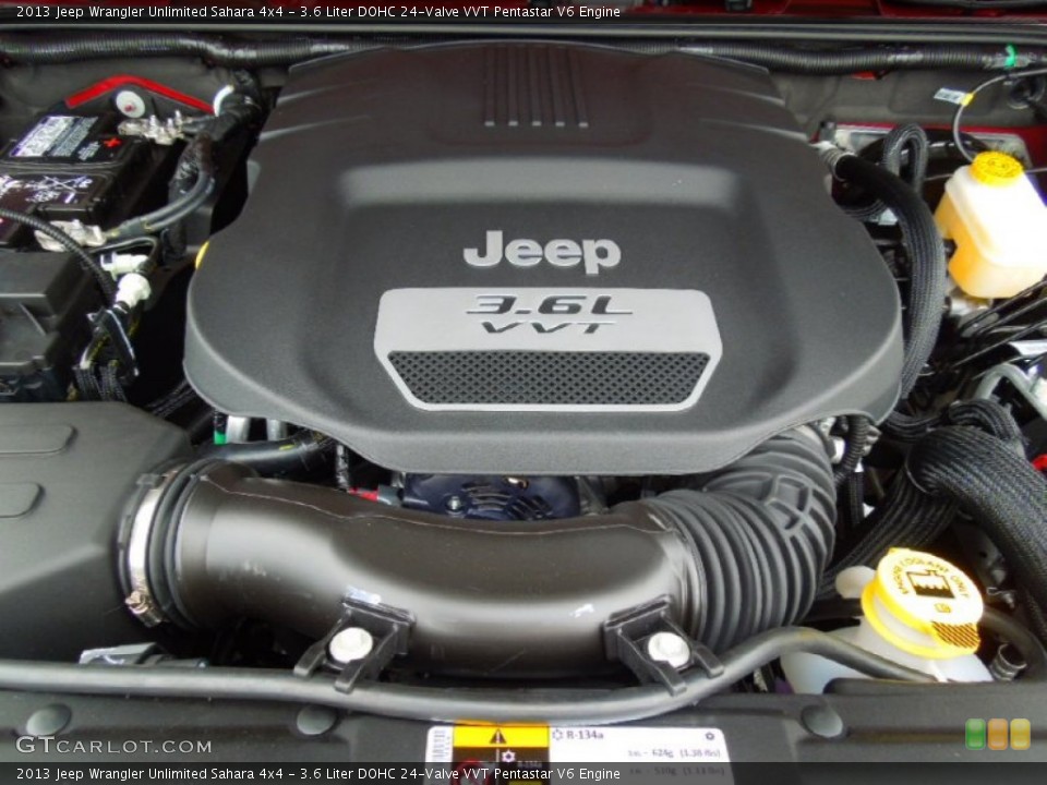 3.6 Liter DOHC 24-Valve VVT Pentastar V6 Engine for the 2013 Jeep Wrangler Unlimited #69438034