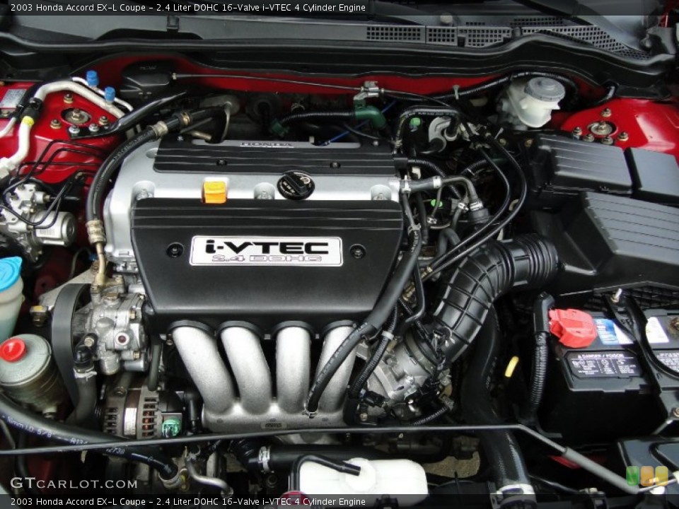 2.4 Liter DOHC 16-Valve i-VTEC 4 Cylinder Engine for the 2003 Honda Accord #69440230