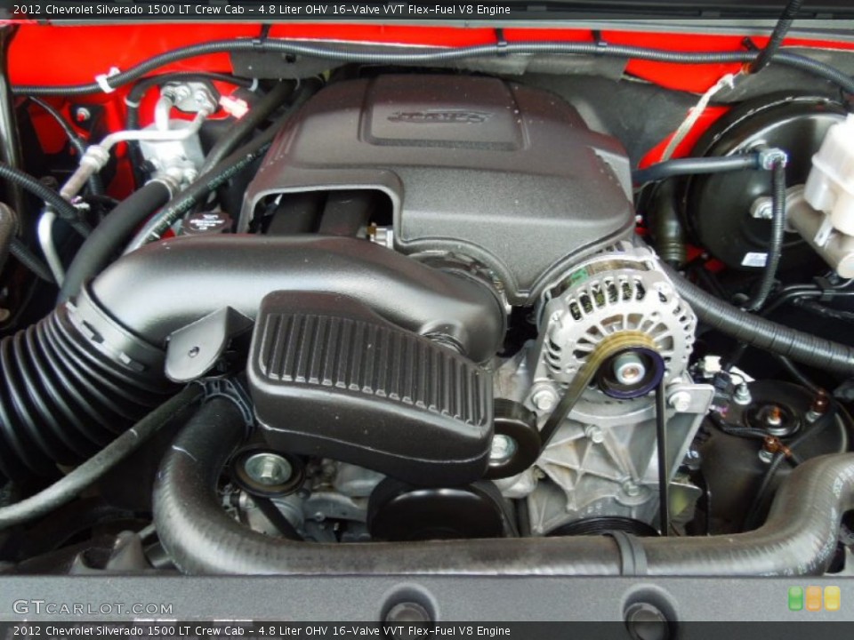4.8 Liter OHV 16-Valve VVT Flex-Fuel V8 Engine for the 2012 Chevrolet Silverado 1500 #69442174