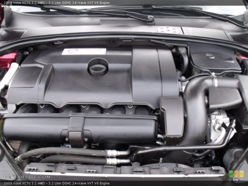 3.2 Liter DOHC 24-Valve VVT V6 2009 Volvo XC70 Engine