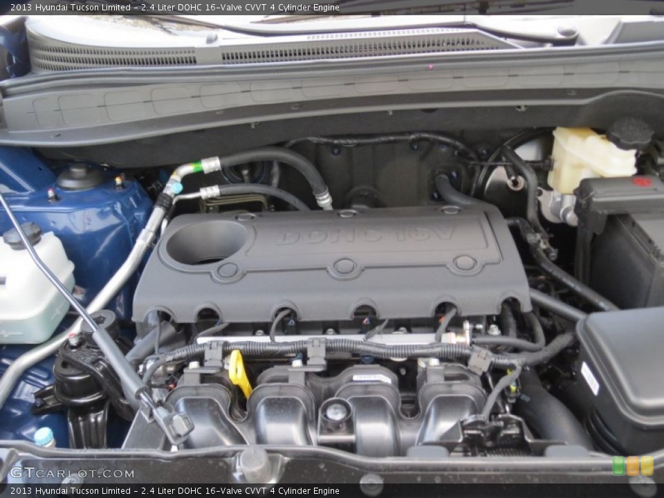 2.4 Liter DOHC 16-Valve CVVT 4 Cylinder Engine for the 2013 Hyundai Tucson #69455026