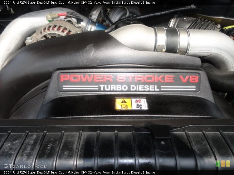 6.0 Liter OHV 32-Valve Power Stroke Turbo Diesel V8 Engine for the 2004 Ford F250 Super Duty #69455278