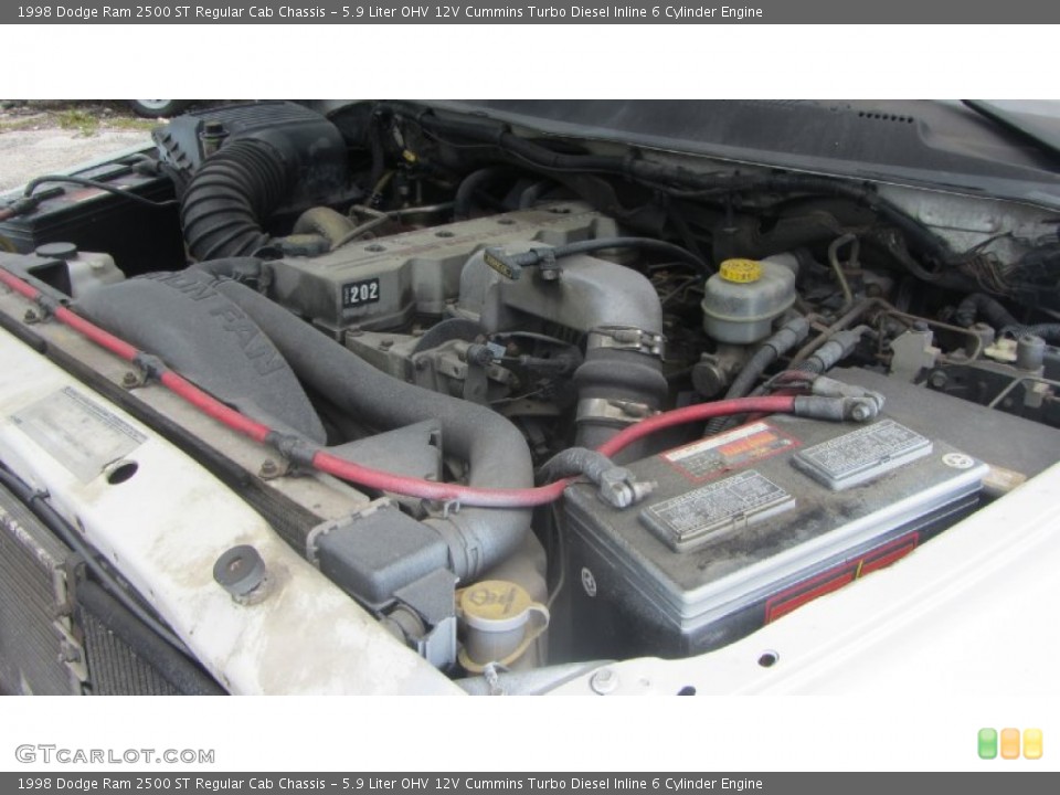 5.9 Liter OHV 12V Cummins Turbo Diesel Inline 6 Cylinder Engine for the 1998 Dodge Ram 2500 #69457024