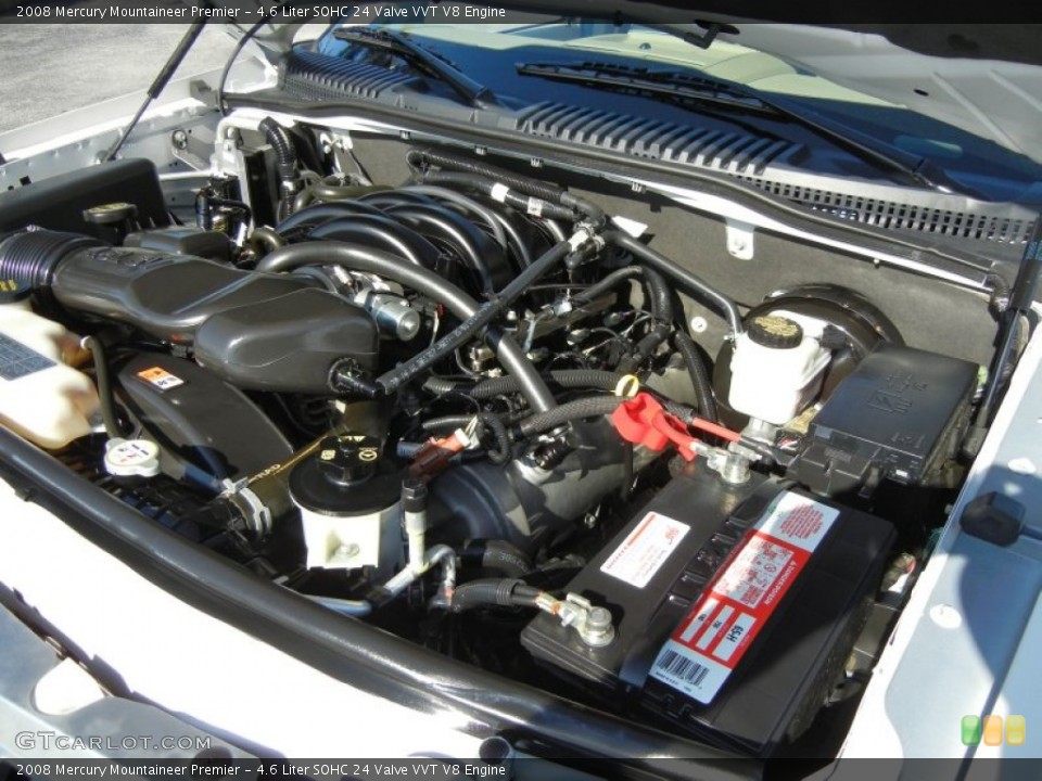 4.6 Liter SOHC 24 Valve VVT V8 2008 Mercury Mountaineer Engine