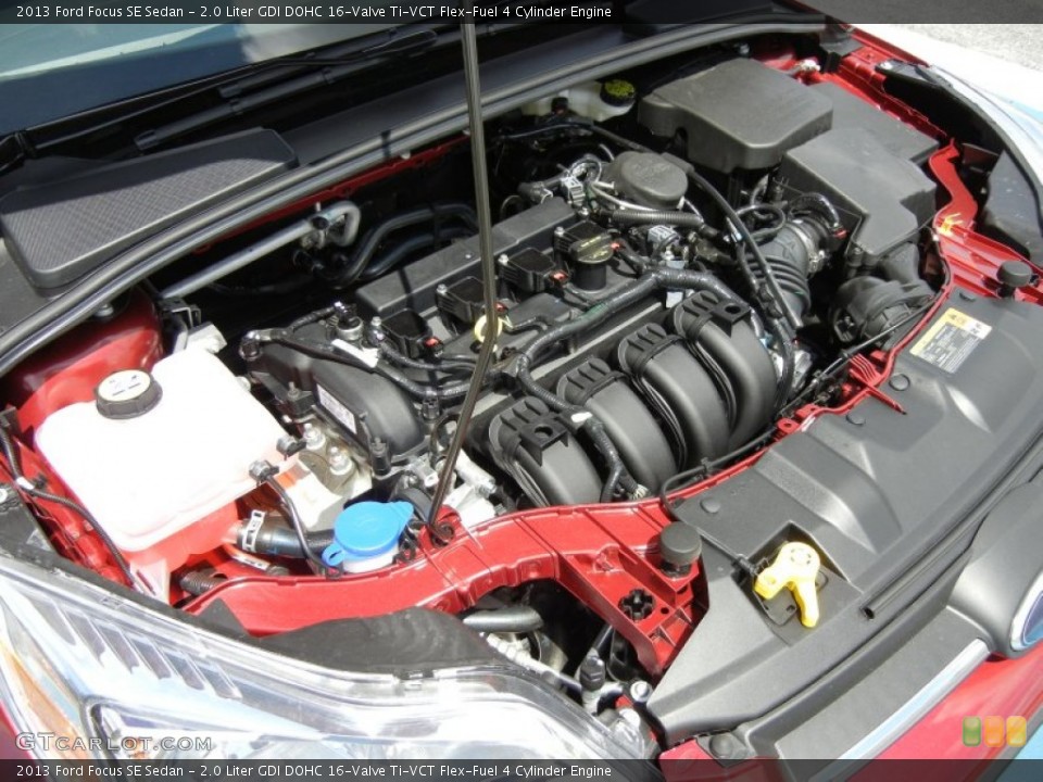 2.0 Liter GDI DOHC 16-Valve Ti-VCT Flex-Fuel 4 Cylinder Engine for the 2013 Ford Focus #69471925