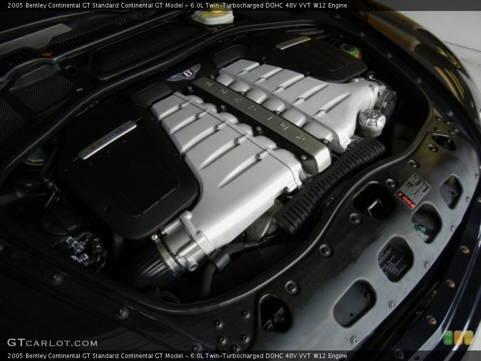 6.0L Twin-Turbocharged DOHC 48V VVT W12 Engine for the 2005 Bentley Continental GT #69481111