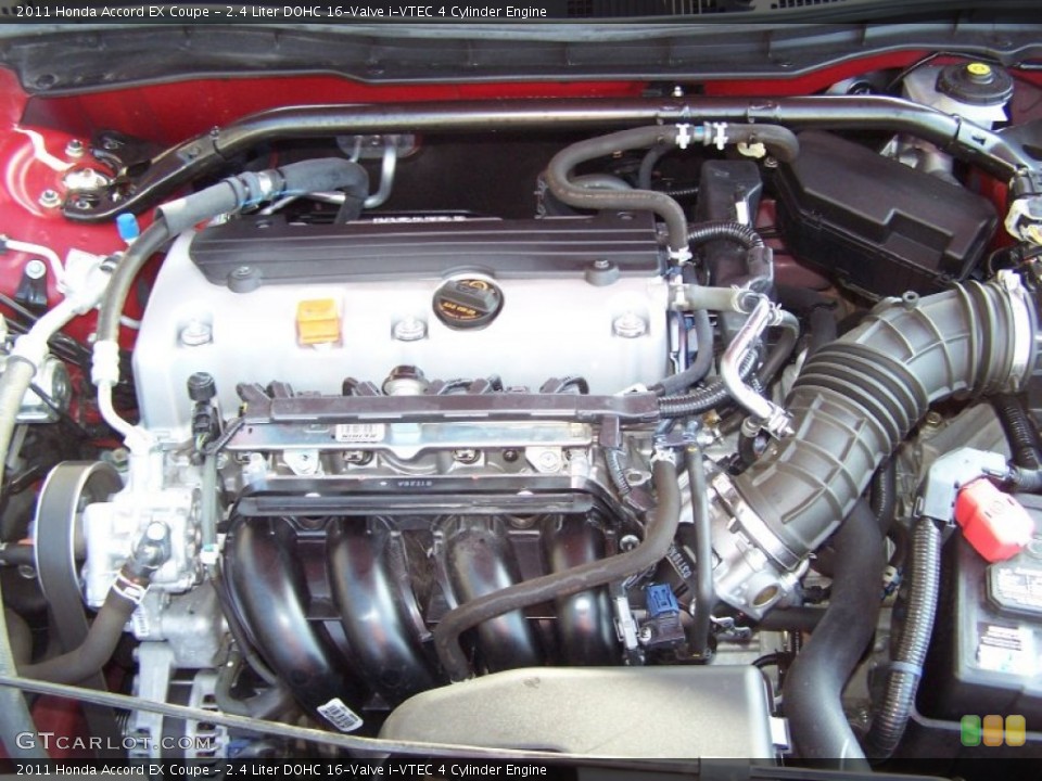 2.4 Liter DOHC 16-Valve i-VTEC 4 Cylinder 2011 Honda Accord Engine