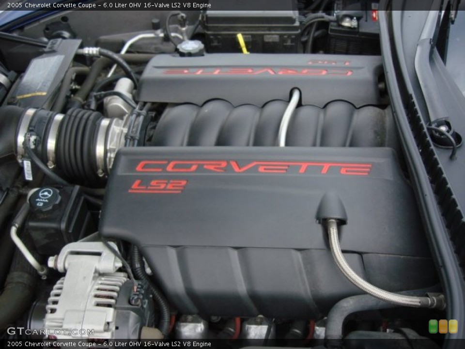 6.0 Liter OHV 16-Valve LS2 V8 Engine for the 2005 Chevrolet Corvette #69496792