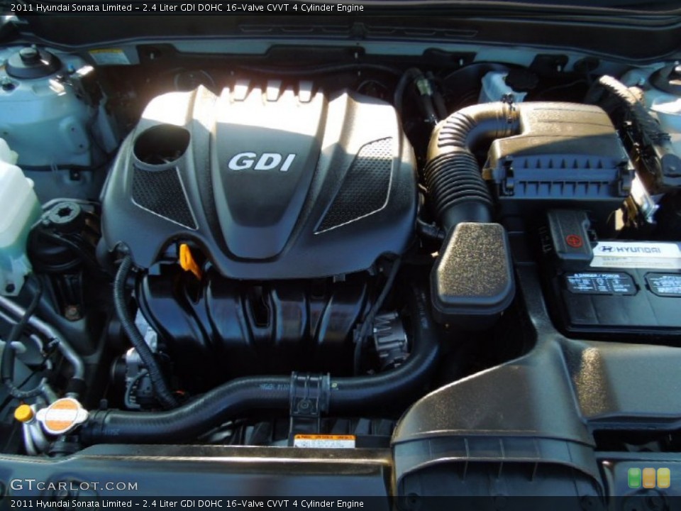 2.4 Liter GDI DOHC 16-Valve CVVT 4 Cylinder Engine for the 2011 Hyundai Sonata #69539943