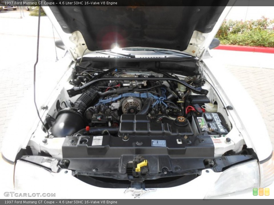 4.6 Liter SOHC 16-Valve V8 Engine for the 1997 Ford Mustang #69559503