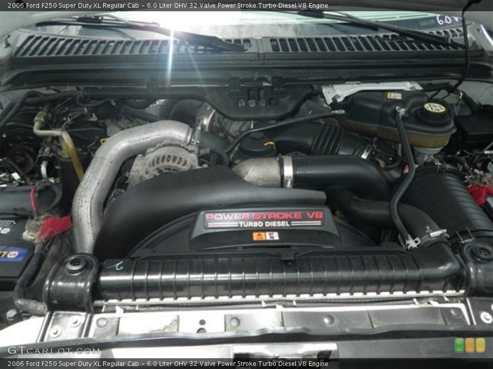 6.0 Liter OHV 32 Valve Power Stroke Turbo Diesel V8 Engine for the 2006 Ford F250 Super Duty #69568461