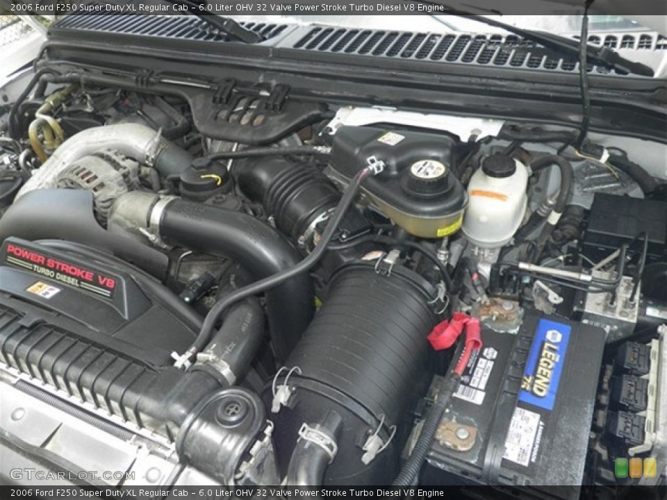 6.0 Liter OHV 32 Valve Power Stroke Turbo Diesel V8 Engine for the 2006 Ford F250 Super Duty #69568470
