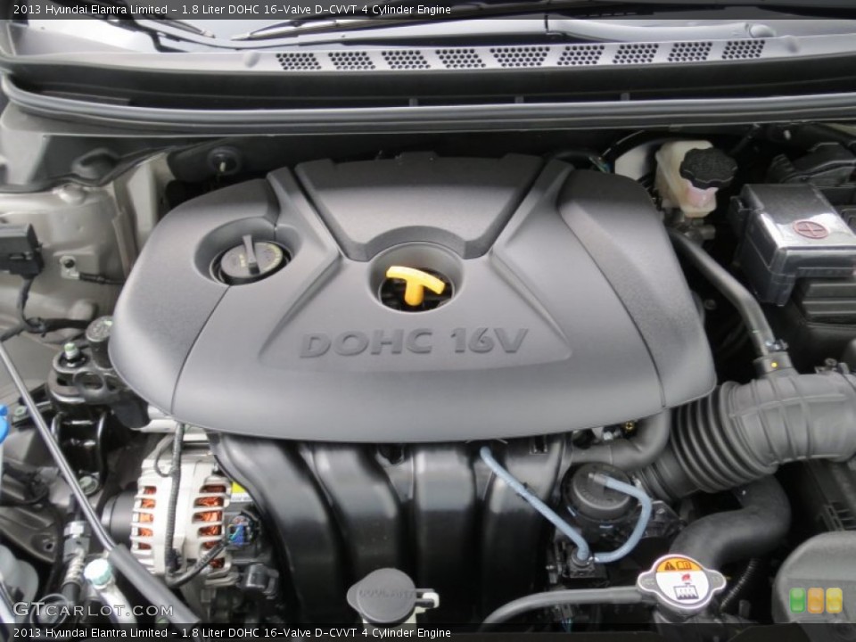1.8 Liter DOHC 16-Valve D-CVVT 4 Cylinder Engine for the 2013 Hyundai Elantra #69579891