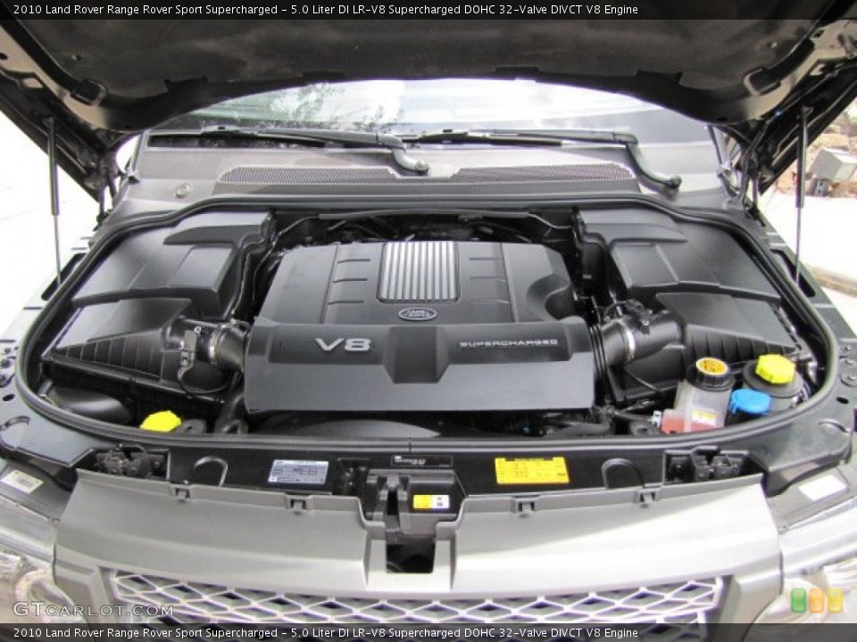 5.0 Liter DI LR-V8 Supercharged DOHC 32-Valve DIVCT V8 Engine for the 2010 Land Rover Range Rover Sport #69613209
