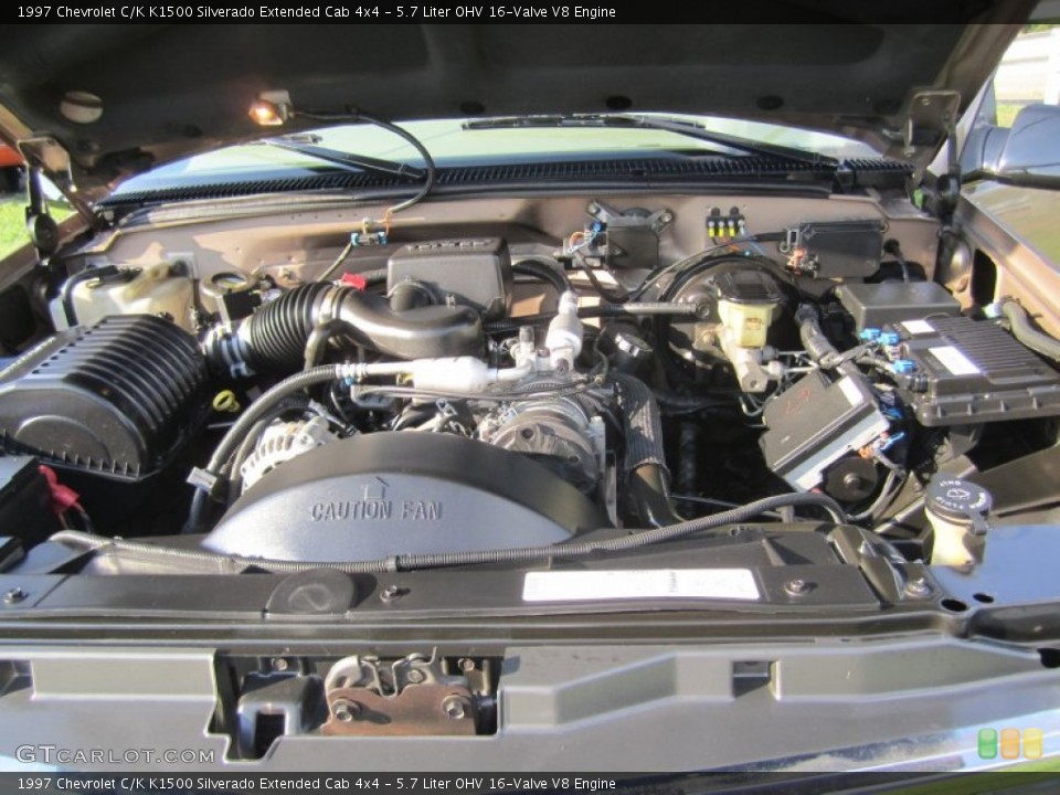 5.7 Liter OHV 16-Valve V8 Engine for the 1997 Chevrolet C/K #69621291