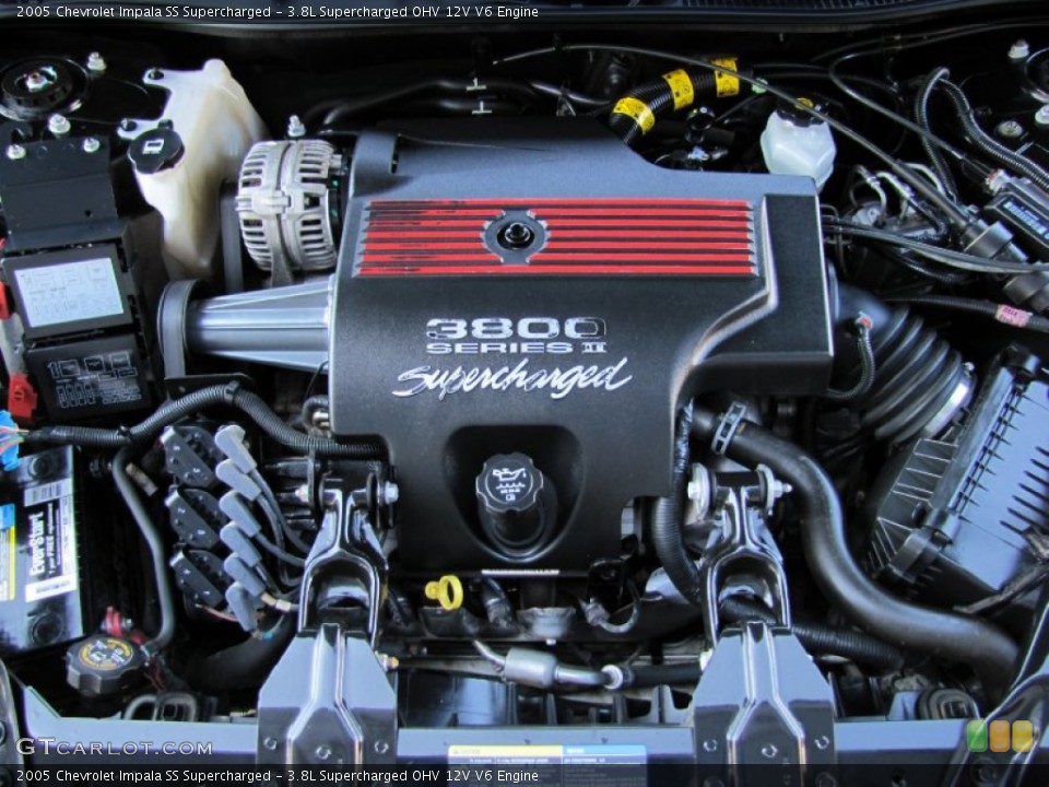 3.8L Supercharged OHV 12V V6 2005 Chevrolet Impala Engine