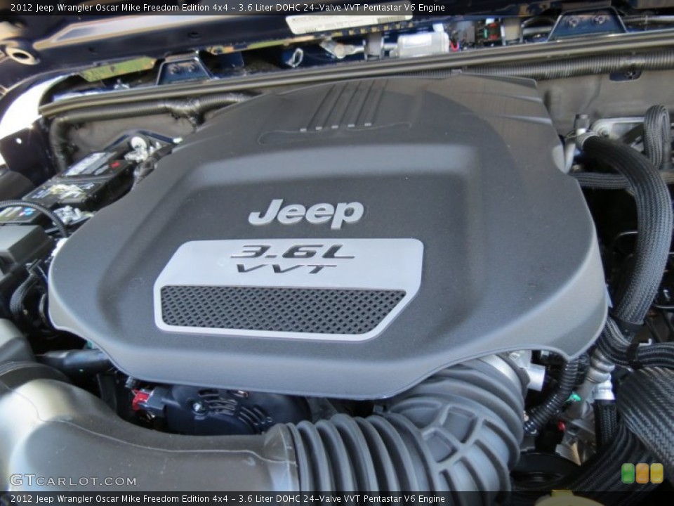 3.6 Liter DOHC 24-Valve VVT Pentastar V6 Engine for the 2012 Jeep Wrangler #69633283