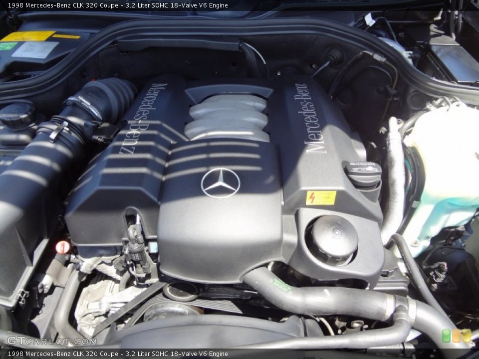 3.2 Liter SOHC 18-Valve V6 1998 Mercedes-Benz CLK Engine