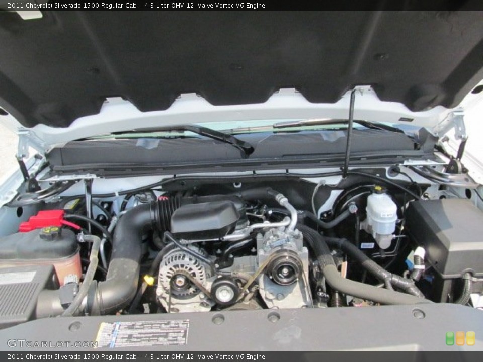 4.3 Liter OHV 12-Valve Vortec V6 Engine for the 2011 Chevrolet Silverado 1500 #69660482