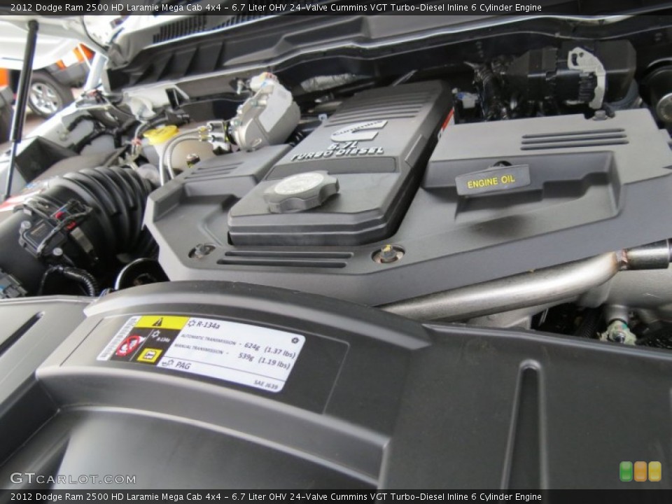 6.7 Liter OHV 24-Valve Cummins VGT Turbo-Diesel Inline 6 Cylinder Engine for the 2012 Dodge Ram 2500 HD #69708345