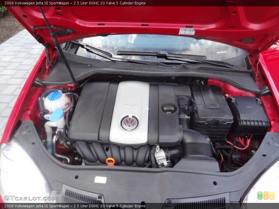 2.5 Liter DOHC 20 Valve 5 Cylinder Engine for the 2009 Volkswagen Jetta #69714417
