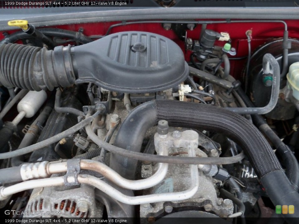 5.2 Liter OHV 12-Valve V8 1999 Dodge Durango Engine