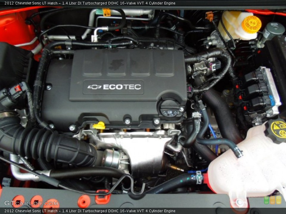 1.4 Liter DI Turbocharged DOHC 16-Valve VVT 4 Cylinder 2012 Chevrolet Sonic Engine