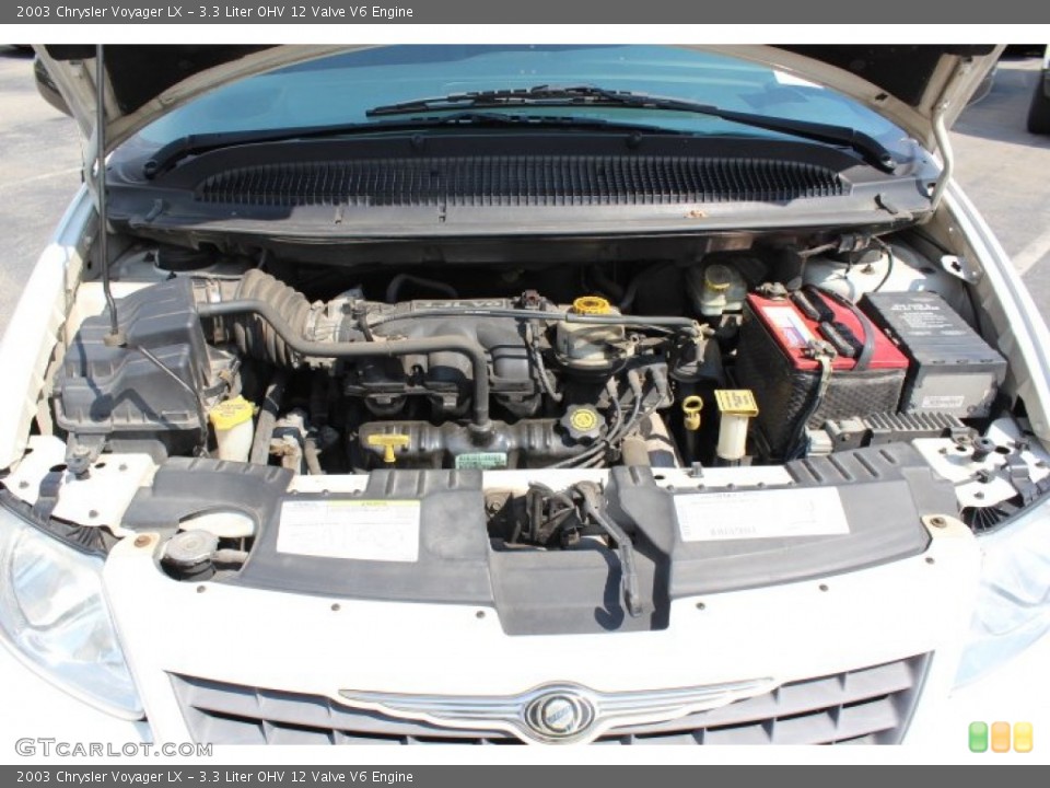 3.3 Liter OHV 12 Valve V6 2003 Chrysler Voyager Engine