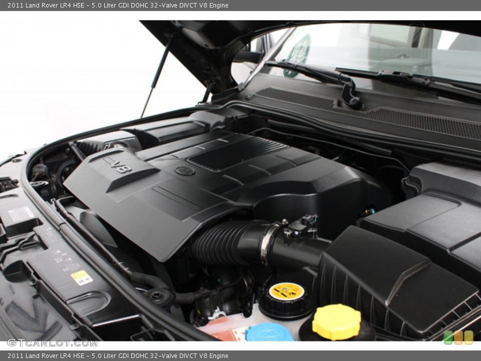 5.0 Liter GDI DOHC 32-Valve DIVCT V8 2011 Land Rover LR4 Engine
