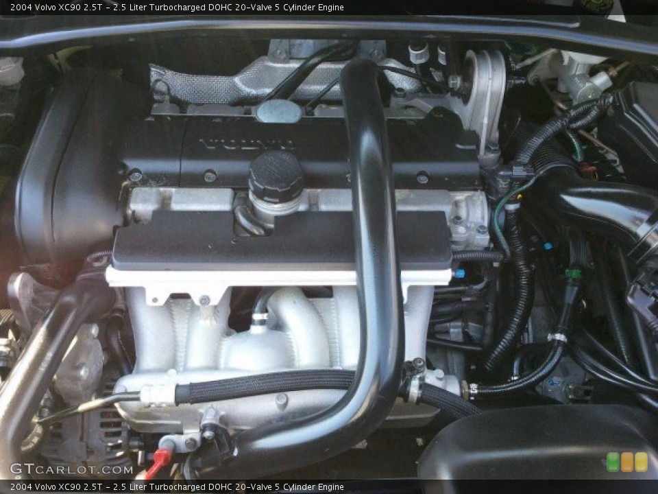 2.5 Liter Turbocharged DOHC 20-Valve 5 Cylinder 2004 Volvo XC90 Engine