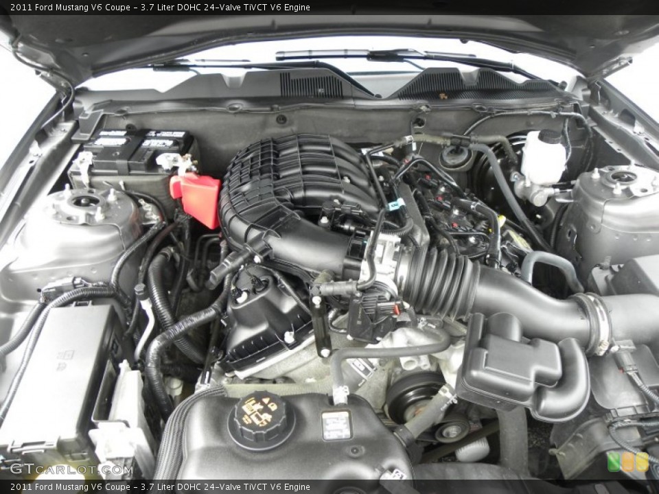 3.7 Liter DOHC 24-Valve TiVCT V6 Engine for the 2011 Ford Mustang #69803890