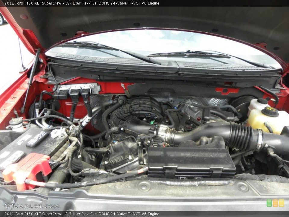 3.7 Liter Flex-Fuel DOHC 24-Valve Ti-VCT V6 Engine for the 2011 Ford F150 #69804926