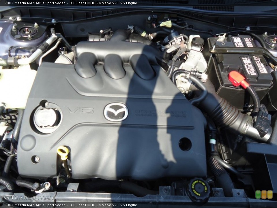 3.0 Liter DOHC 24 Valve VVT V6 2007 Mazda MAZDA6 Engine
