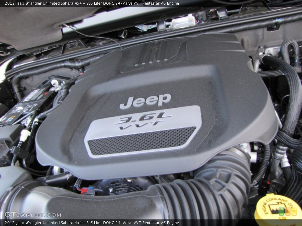 3.6 Liter DOHC 24-Valve VVT Pentastar V6 Engine for the 2012 Jeep Wrangler Unlimited #69818929