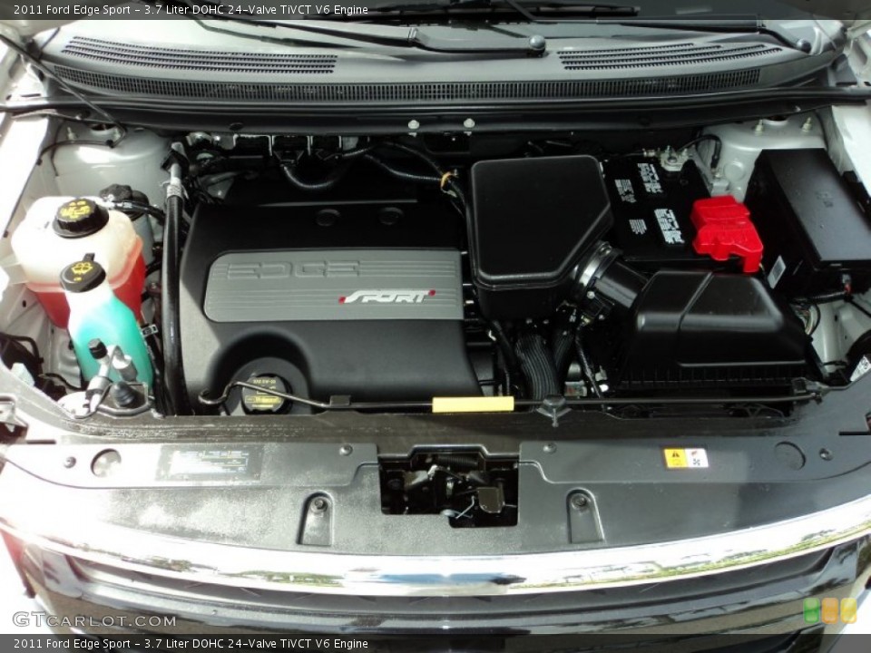 3.7 Liter DOHC 24-Valve TiVCT V6 2011 Ford Edge Engine
