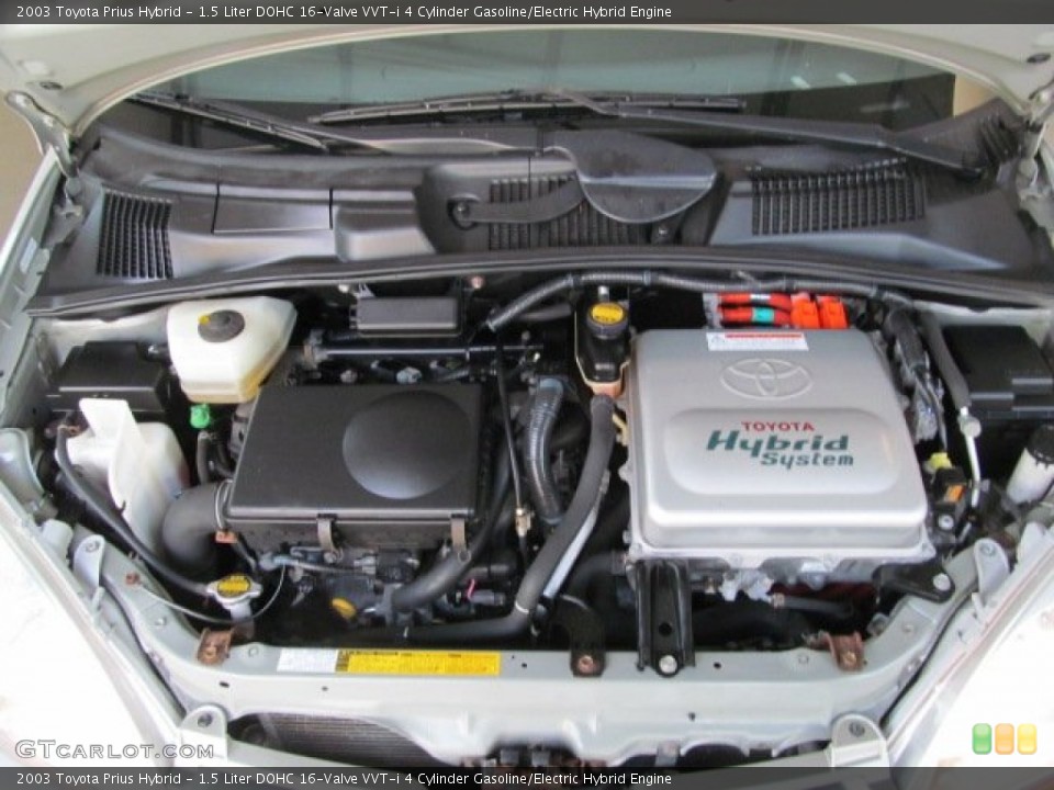 1.5 Liter DOHC 16-Valve VVT-i 4 Cylinder Gasoline/Electric Hybrid Engine for the 2003 Toyota Prius #69853258