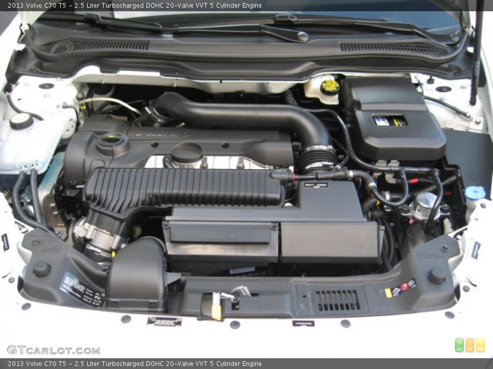 2.5 Liter Turbocharged DOHC 20-Valve VVT 5 Cylinder Engine for the 2013 Volvo C70 #69856288
