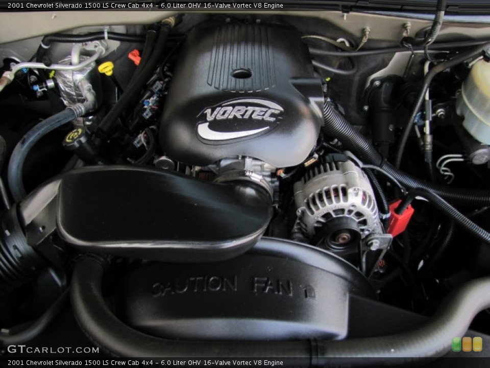 6.0 Liter OHV 16-Valve Vortec V8 Engine for the 2001 Chevrolet Silverado 1500 #69861820