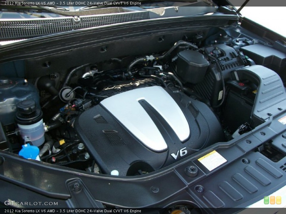3.5 Liter DOHC 24-Valve Dual CVVT V6 Engine for the 2012 Kia Sorento #69862276